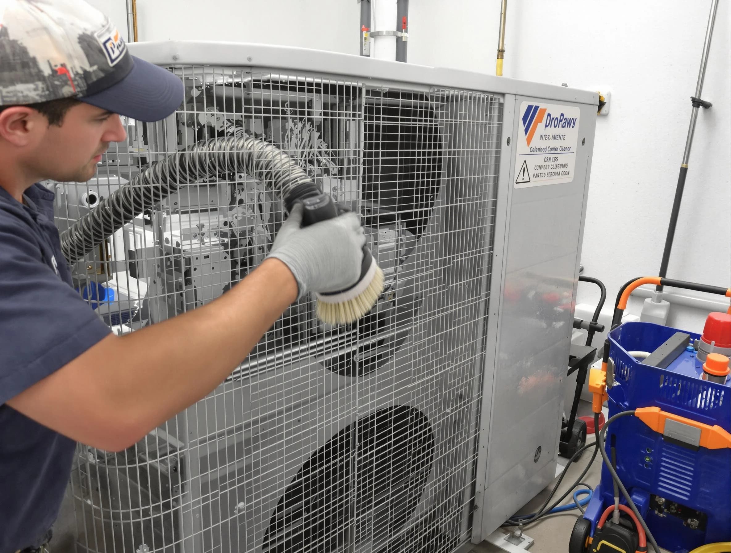 Jurupa Valley Air Duct Cleaning specialist performing precision AC coil cleaning for improved system performance in Jurupa Valley