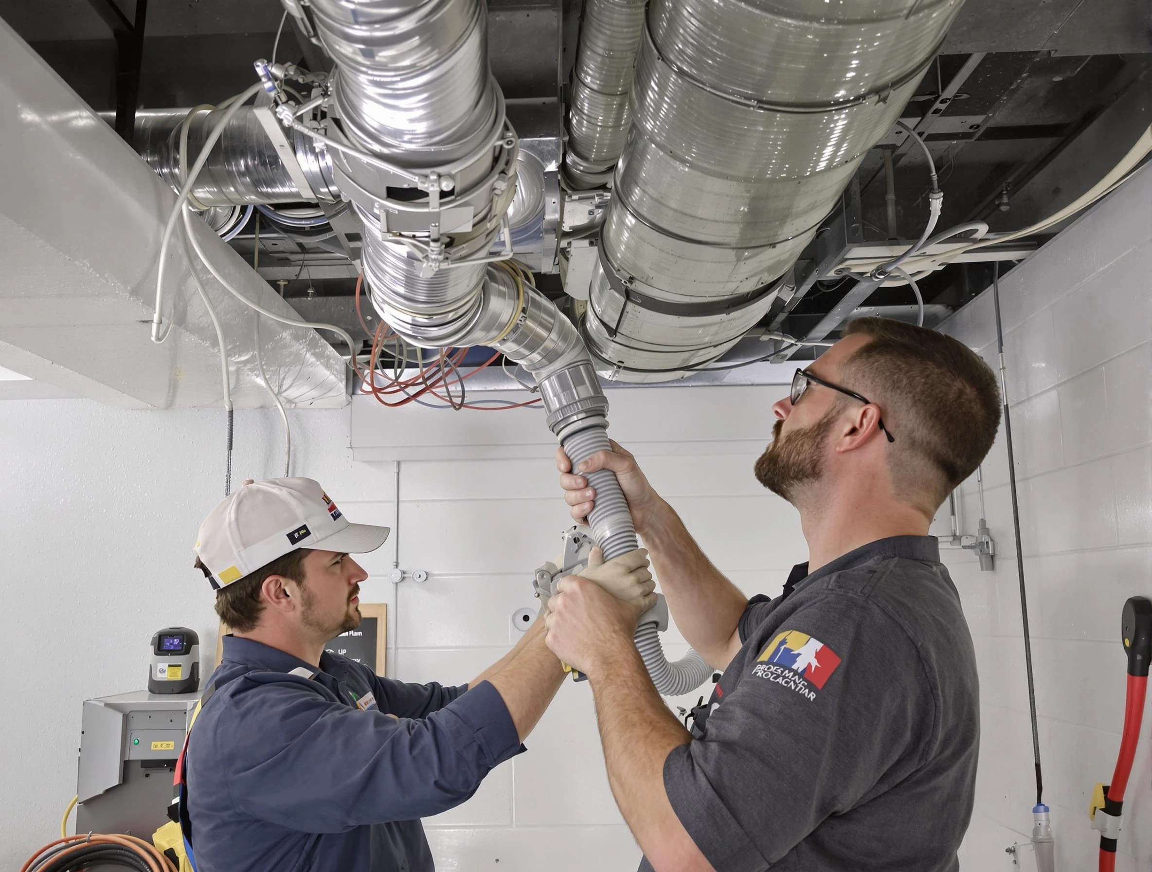 Jurupa Valley Air Duct Cleaning technician performing thorough AC duct cleaning in Jurupa Valley