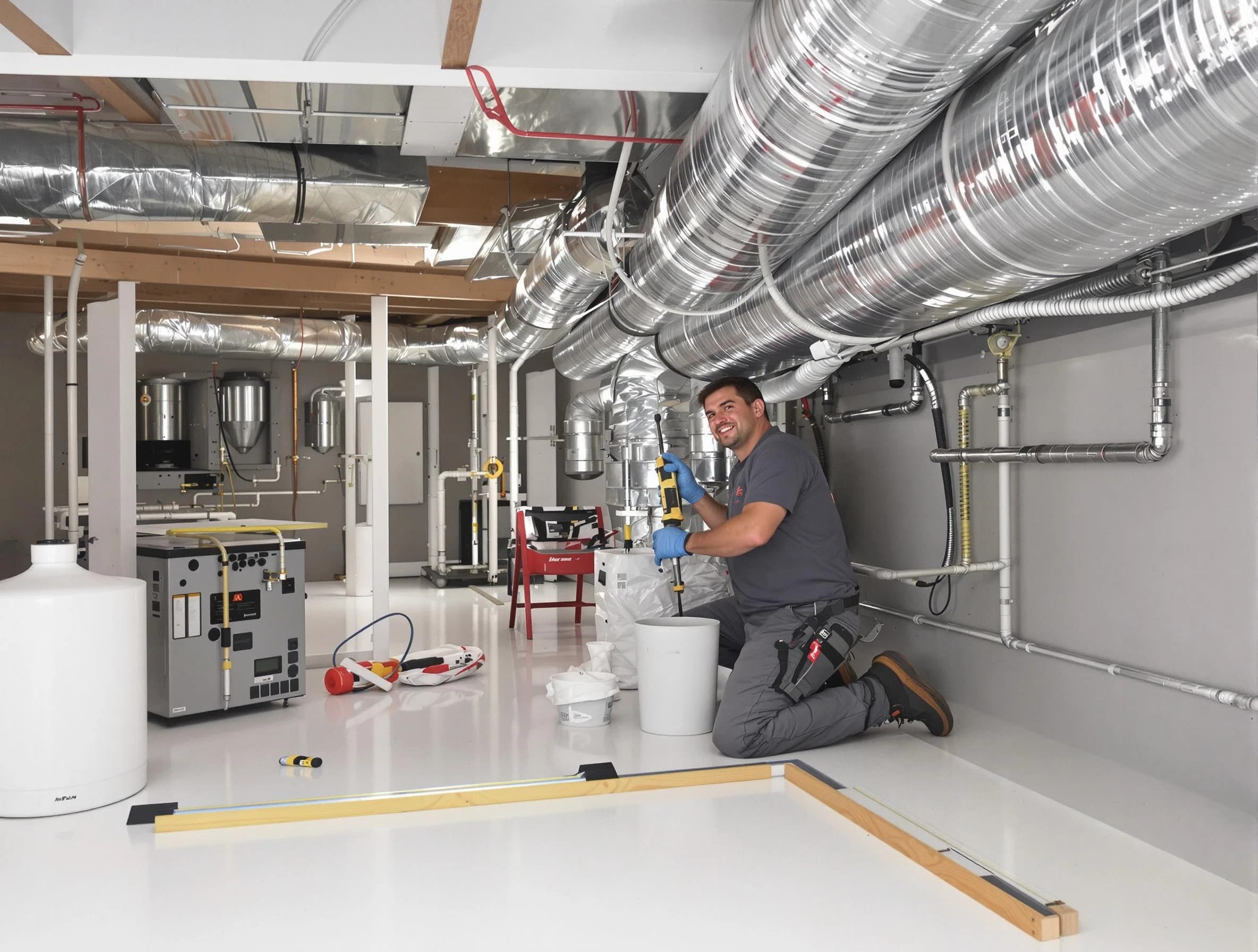 Professional duct sealing service by Jurupa Valley Air Duct Cleaning in Jurupa Valley